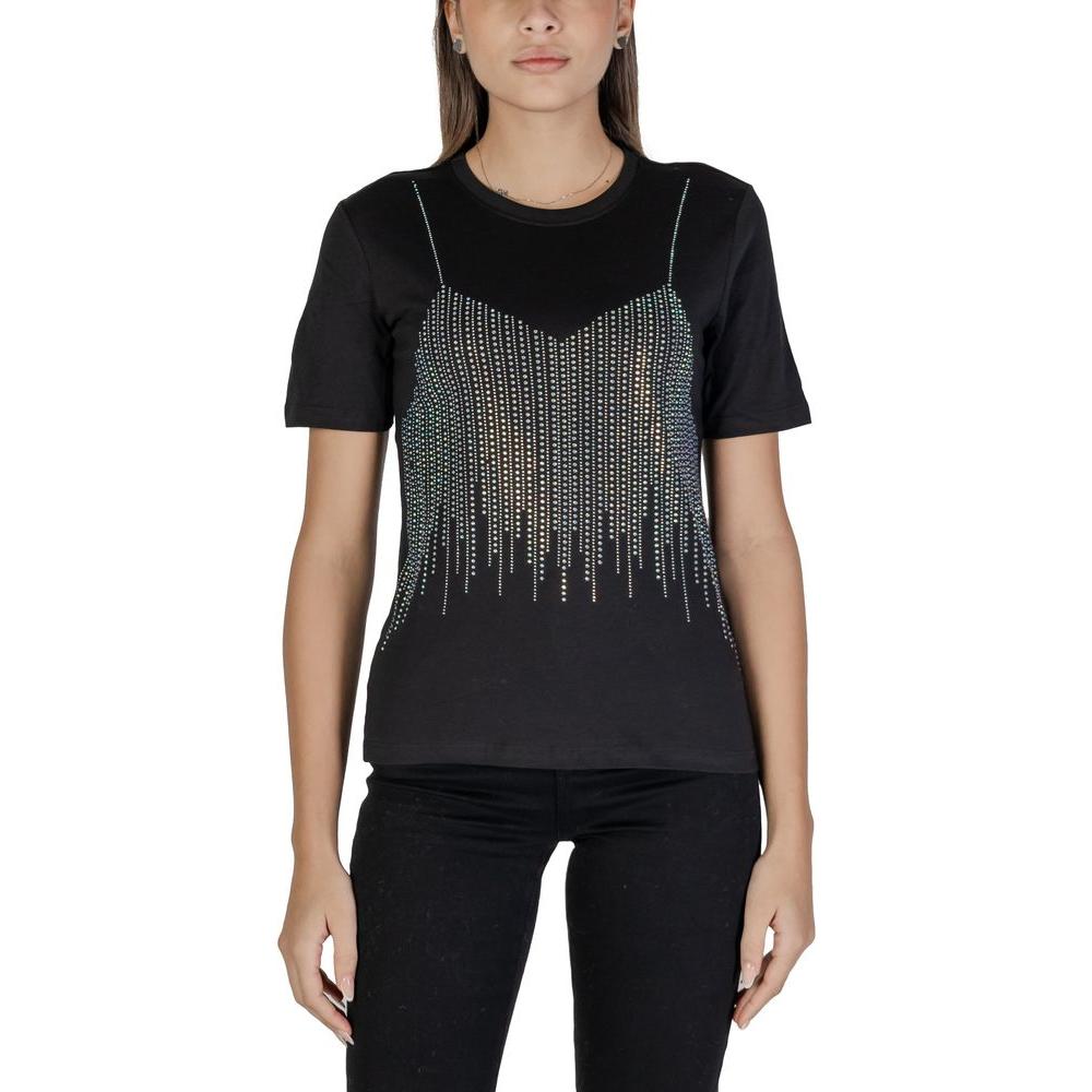 Only Black Cotton Tops & T-Shirt Only Rosy Brown