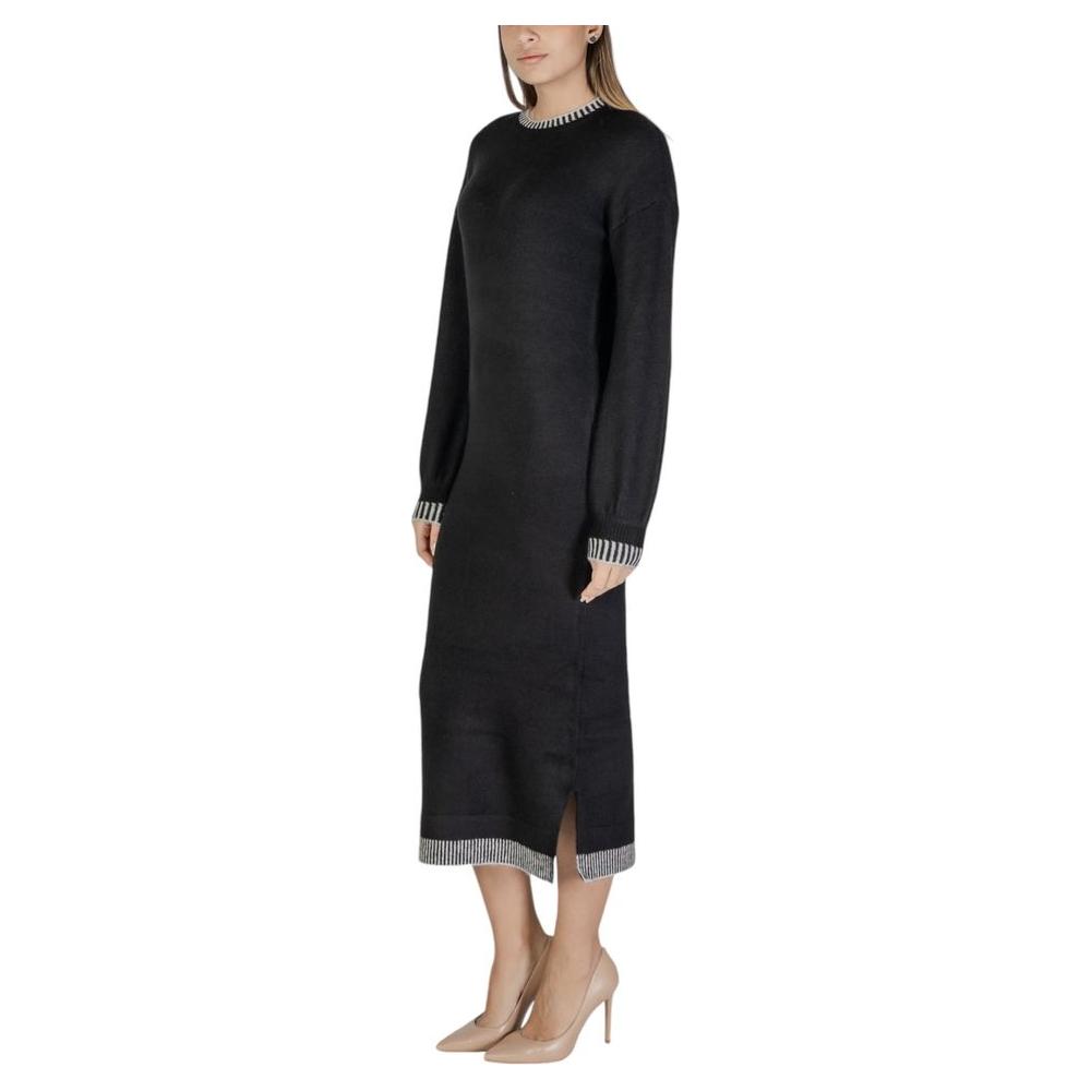 Vila Clothes Black Polyester Dress Vila Clothes Black