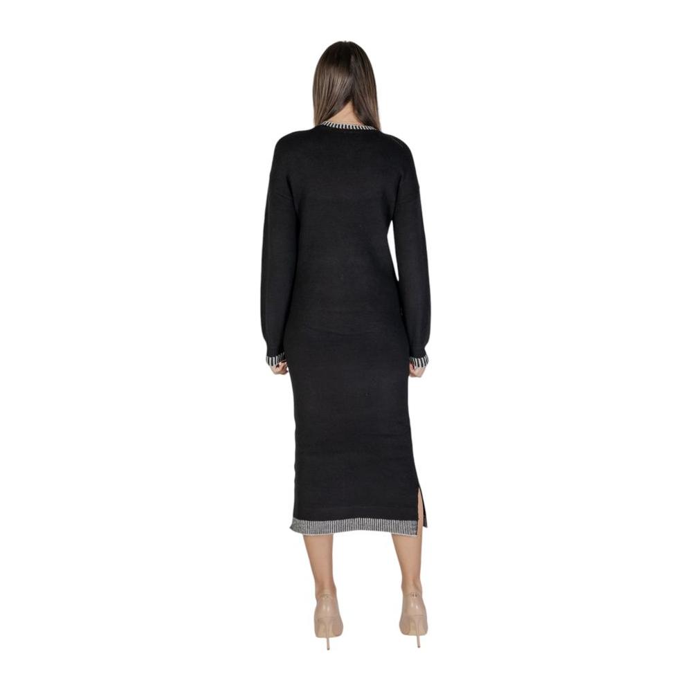 Vila Clothes Black Polyester Dress Vila Clothes Black