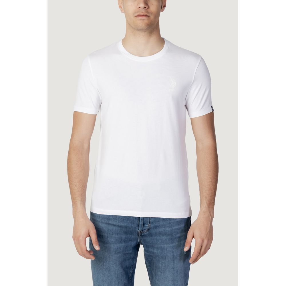 U.S. POLO ASSN. White Cotton T-Shirt U.S. POLO ASSN. Light Gray
