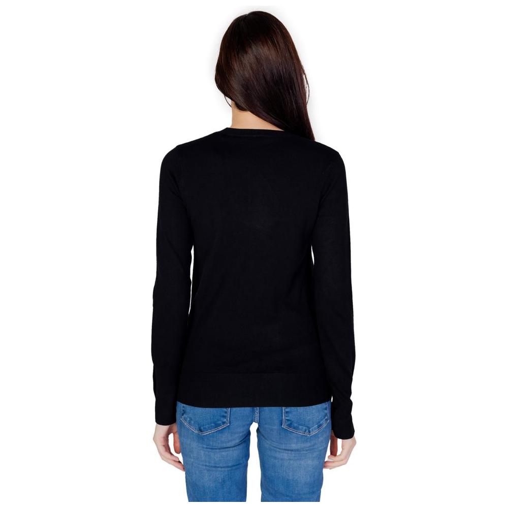 Guess Black Cotton Tops & T-Shirt Guess Black
