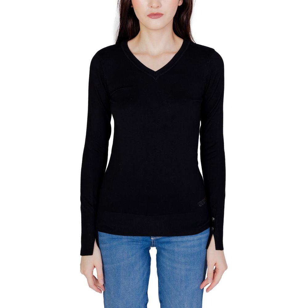 Guess Black Cotton Tops & T-Shirt Guess Tan