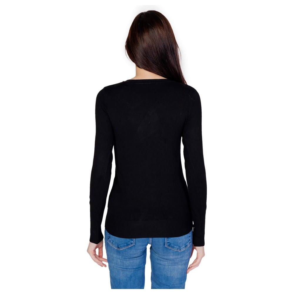 Guess Black Cotton Tops & T-Shirt Guess Black