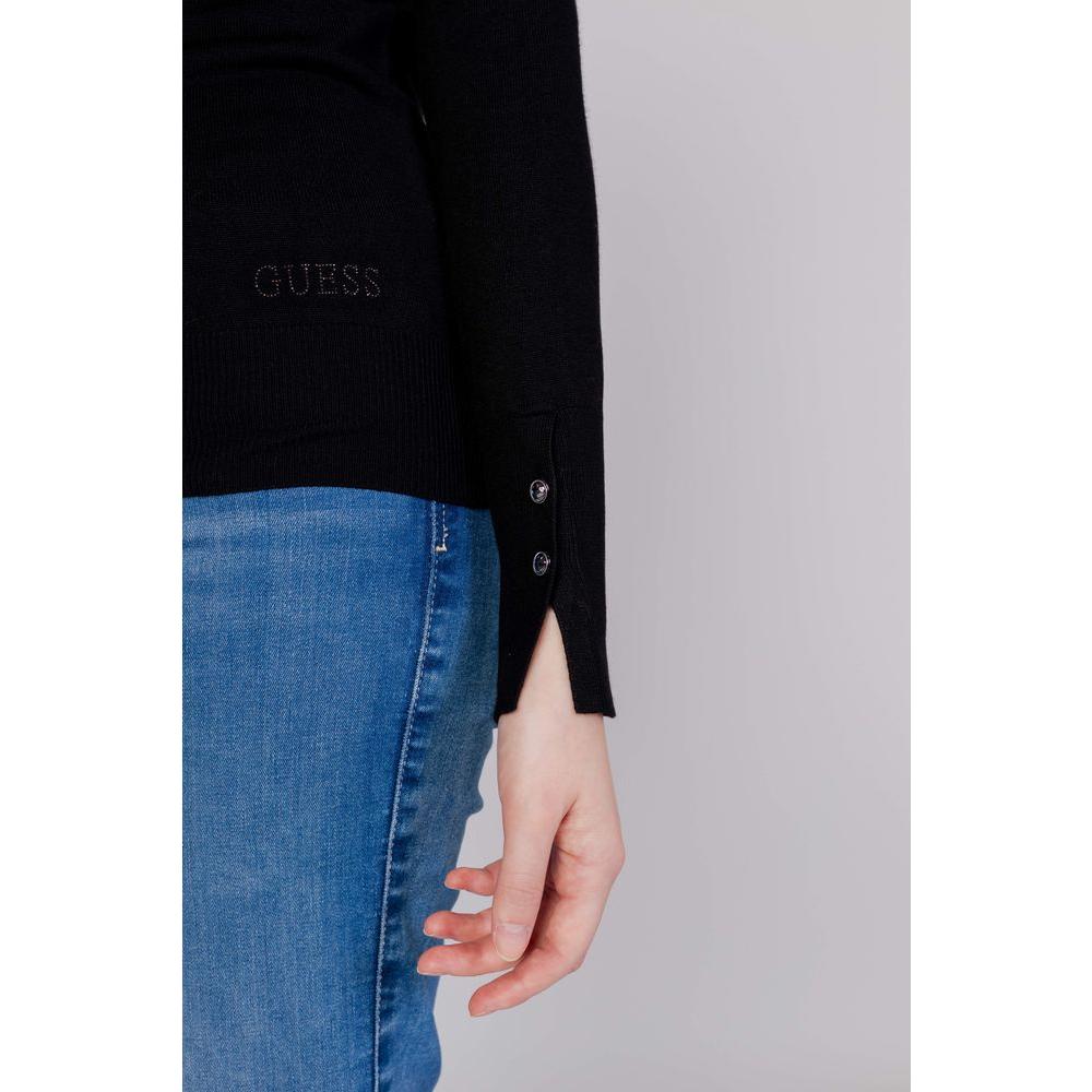 Guess Black Cotton Tops & T-Shirt Guess Dark Slate Gray