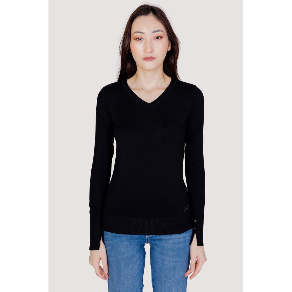 Guess Black Cotton Tops & T-Shirt Guess Light Gray