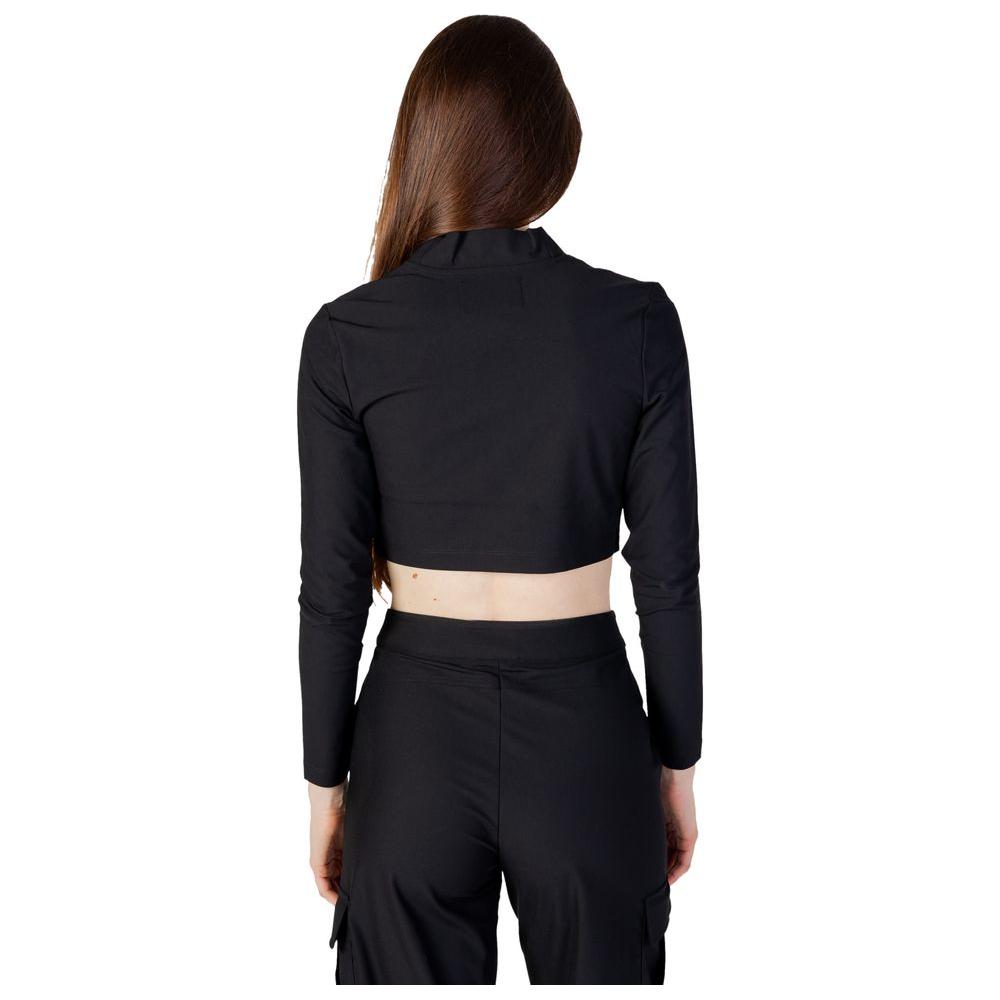 Calvin Klein Jeans Black Recycled Polyester Tops & T-Shirt Calvin Klein Jeans Black