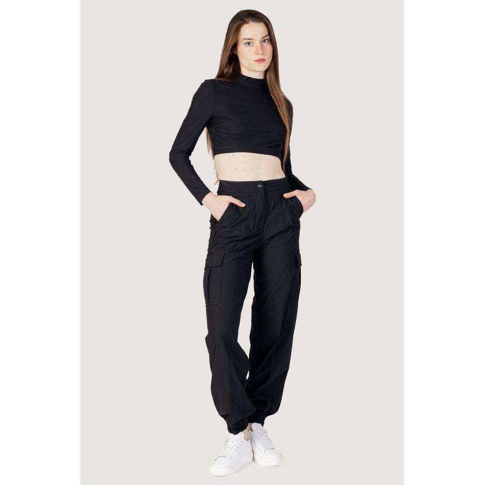 Calvin Klein Jeans Black Recycled Polyester Tops & T-Shirt Calvin Klein Jeans Lavender
