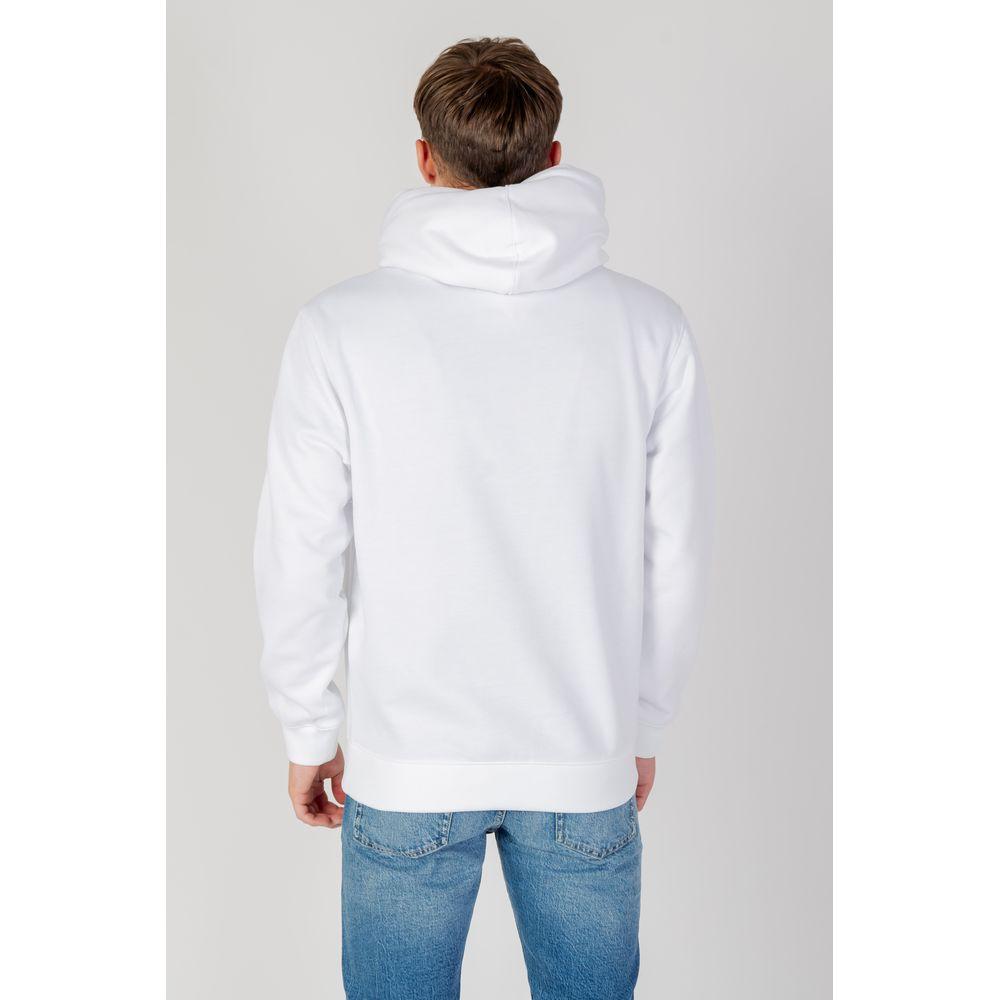 Calvin Klein Jeans White Cotton Sweater Calvin Klein Jeans Light Gray