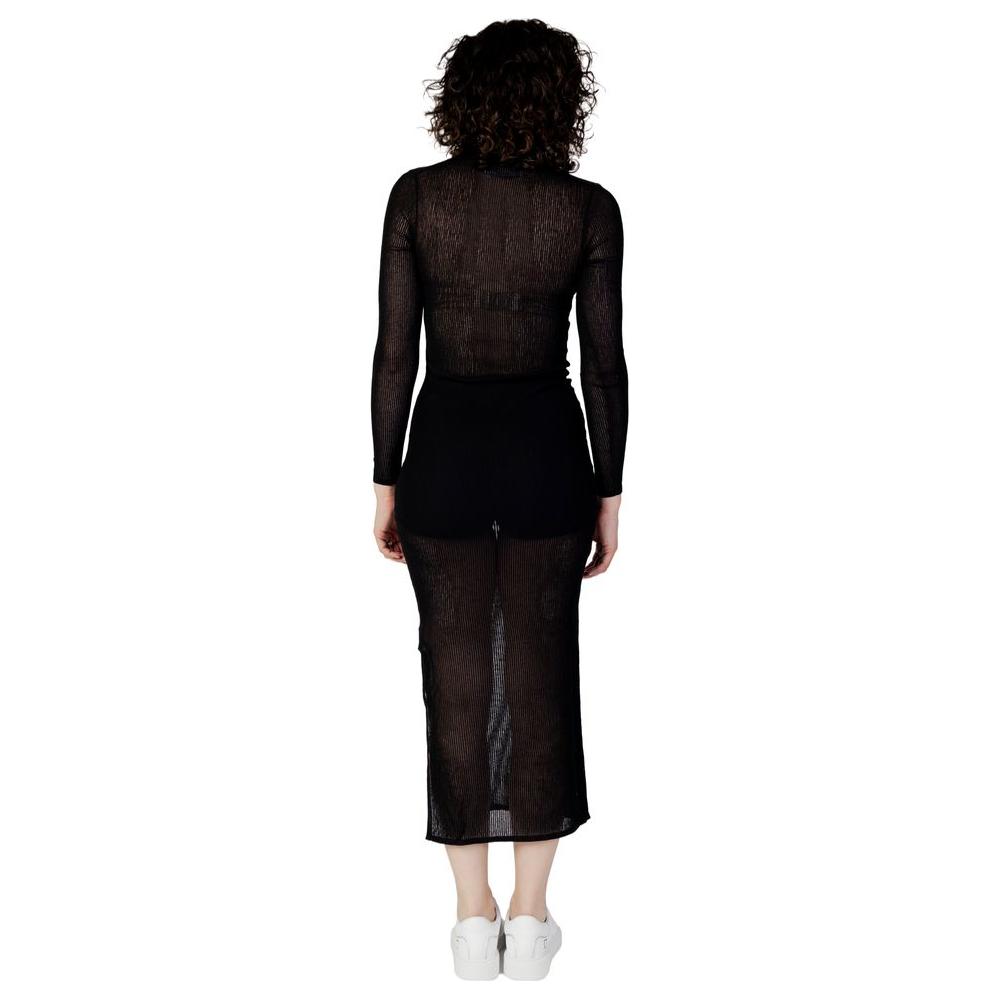 Calvin Klein Jeans Black Acrylic Dress Calvin Klein Jeans Black