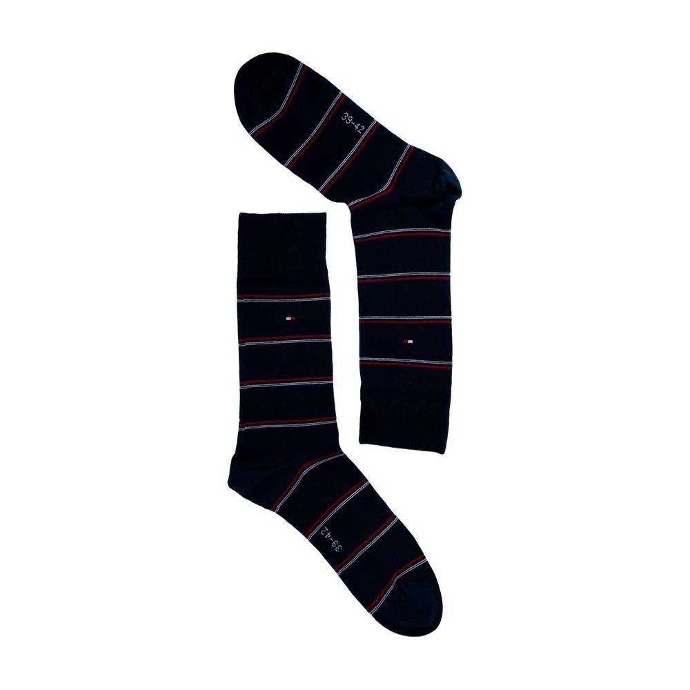 Tommy Hilfiger Blue Cotton Sock Tommy Hilfiger Black