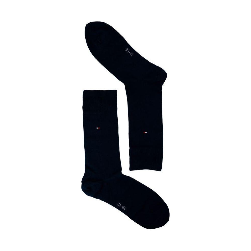 Tommy Hilfiger Blue Cotton Sock Tommy Hilfiger Black