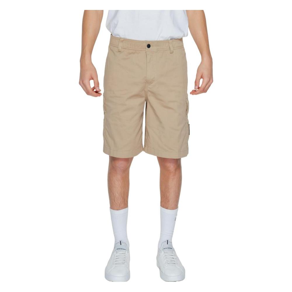 Calvin Klein Jeans Beige Cotton Short
