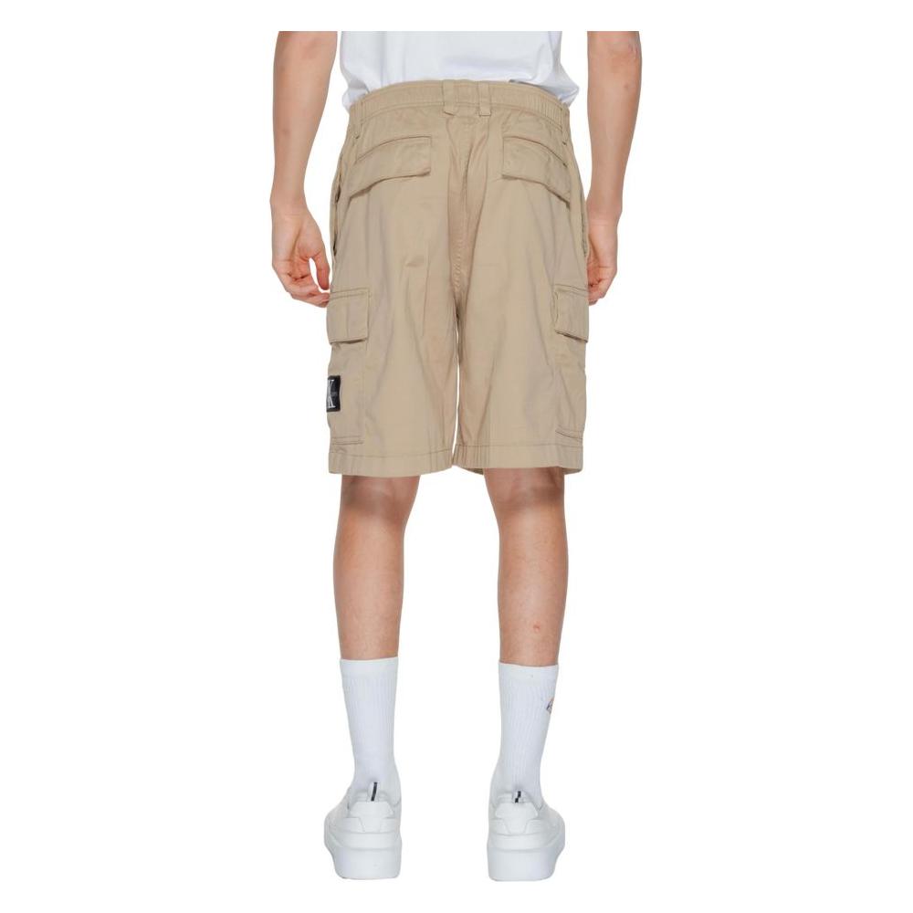 Calvin Klein Jeans Beige Cotton Short