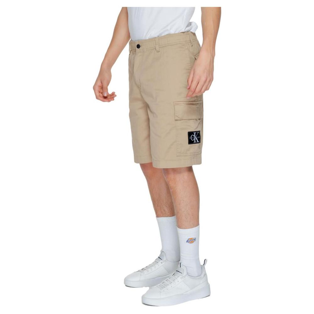 Calvin Klein Jeans Beige Cotton Short