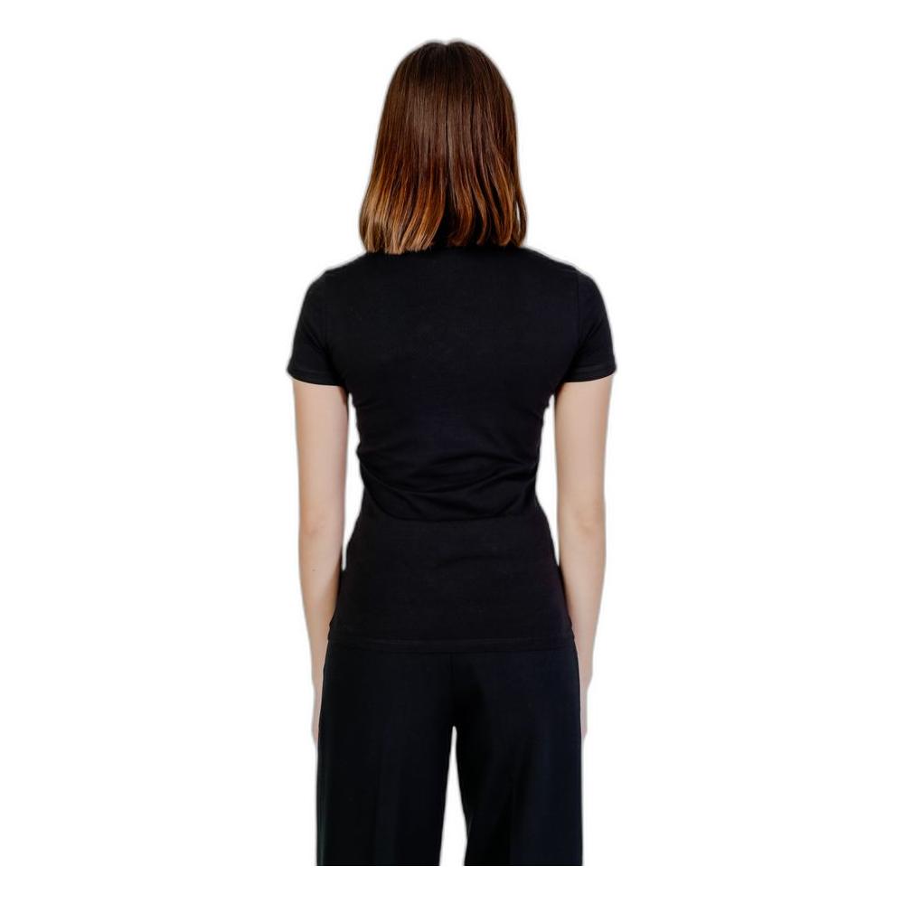 Guess Black Cotton Tops & T-Shirt Guess Tan