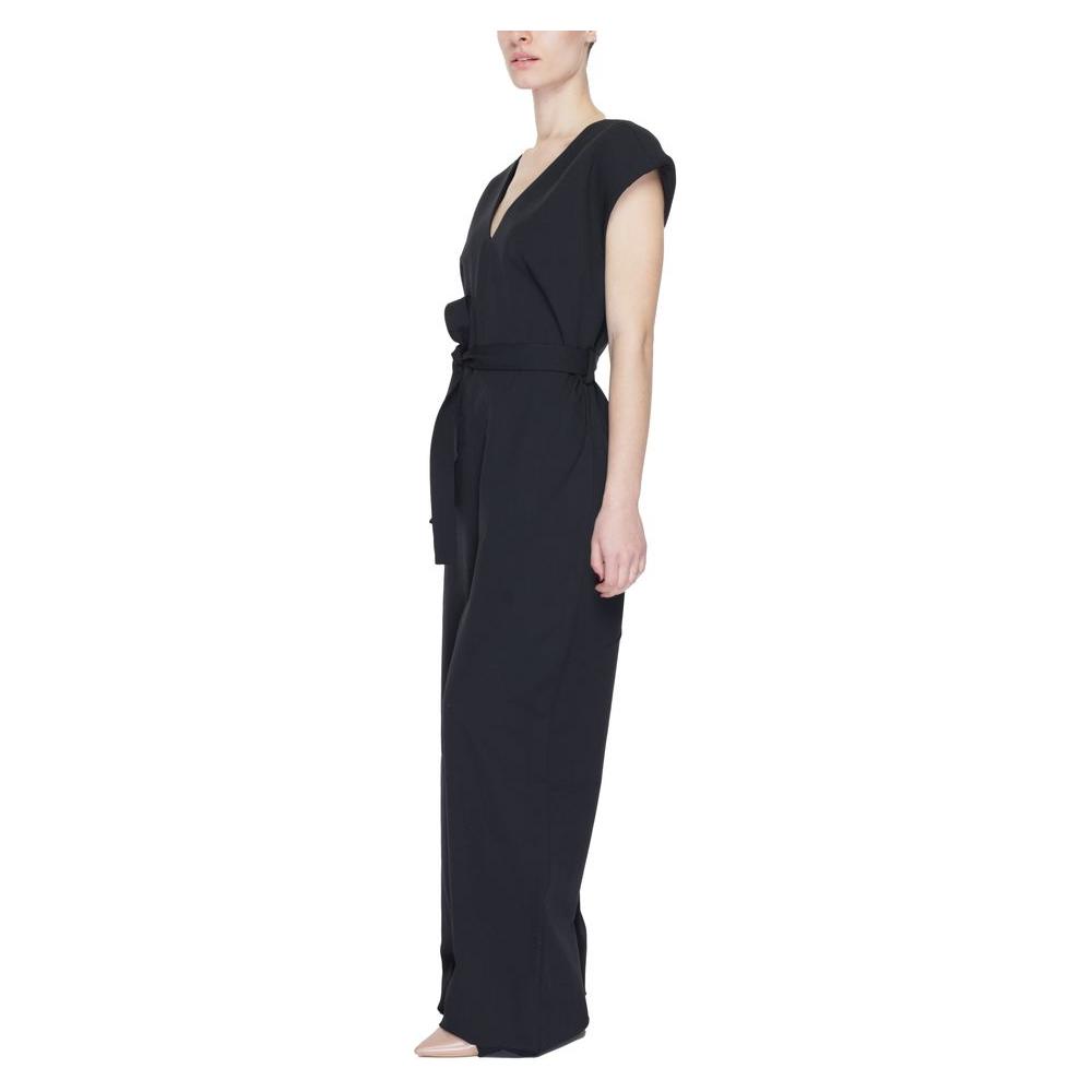 Vila Clothes Black Polyester Suits & Blazer Vila Clothes Dark Slate Gray
