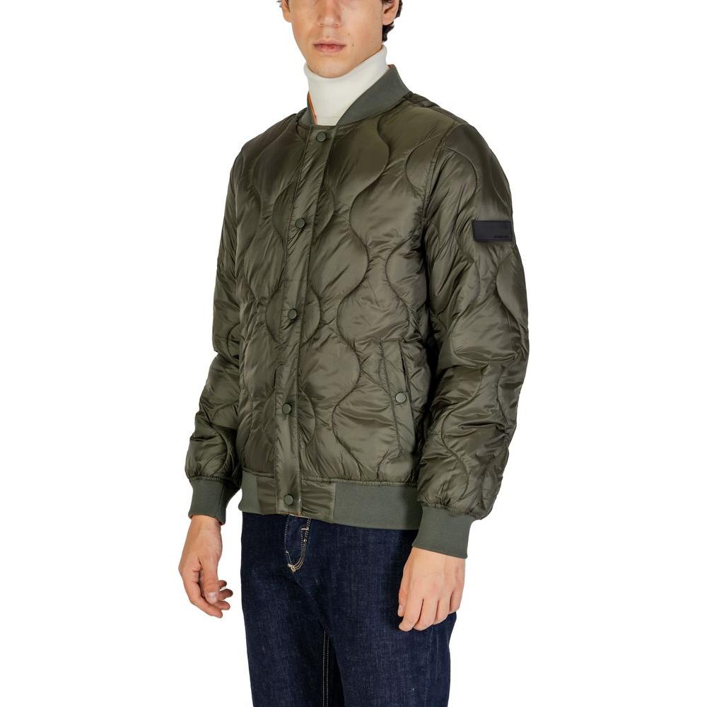 Gianni Lupo Green Polyamide Jacket Gianni Lupo Dark Slate Gray