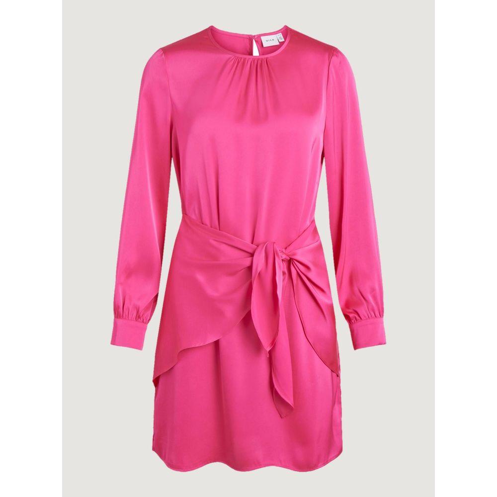 Vila Clothes Pink Polyester Dress Vila Clothes Lavender