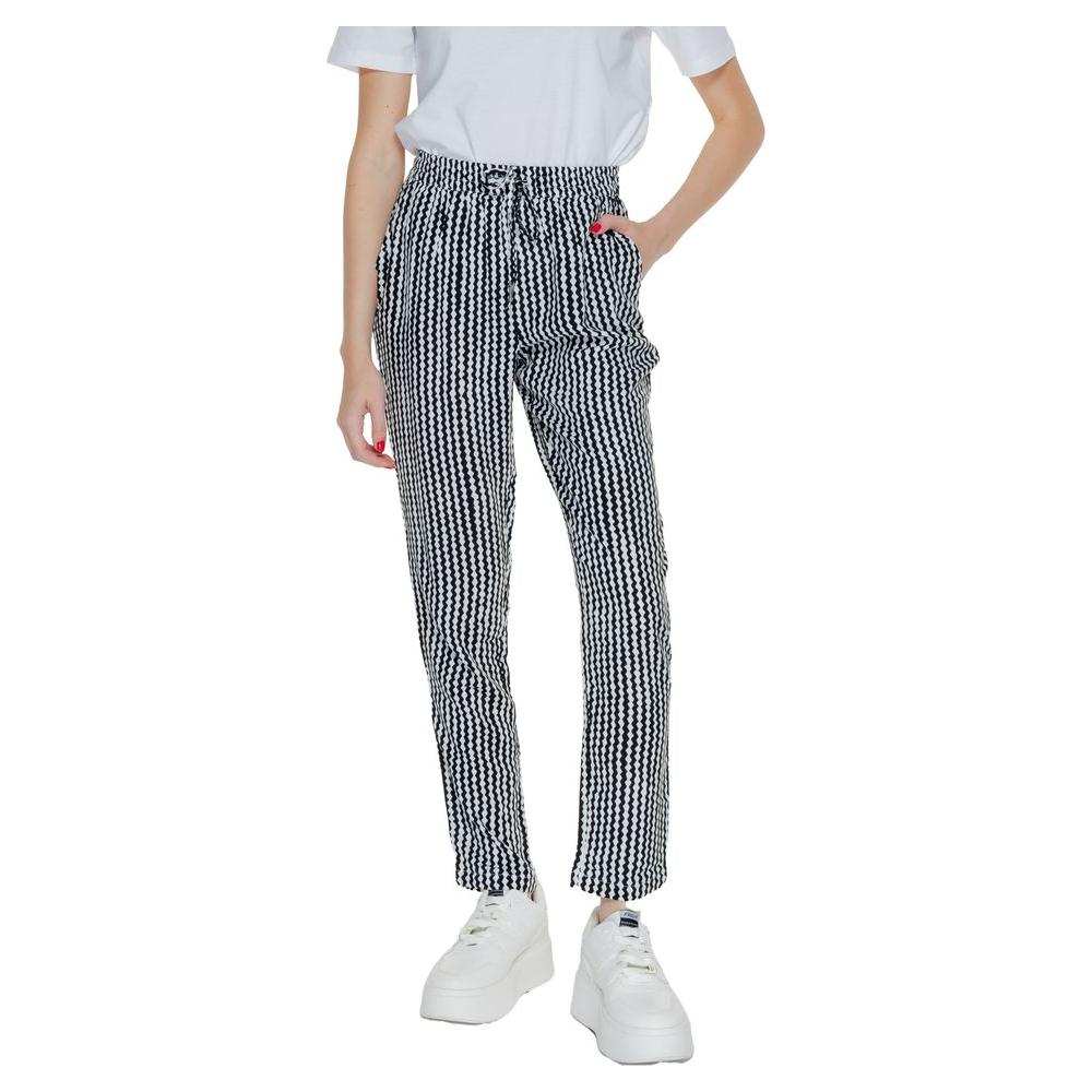 Only Black Viscose Jeans & Pant Only Gray