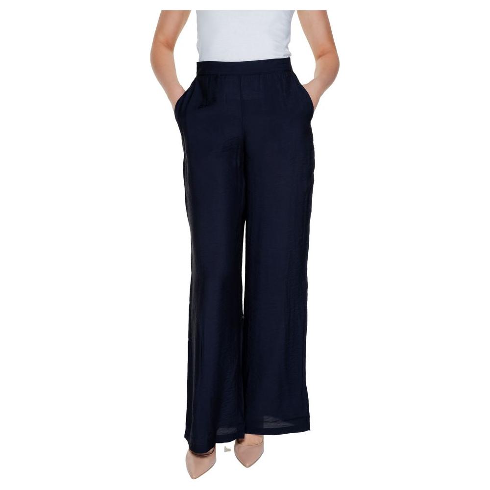 Vero Moda Black Viscose Jeans & Pant Vero Moda Gray