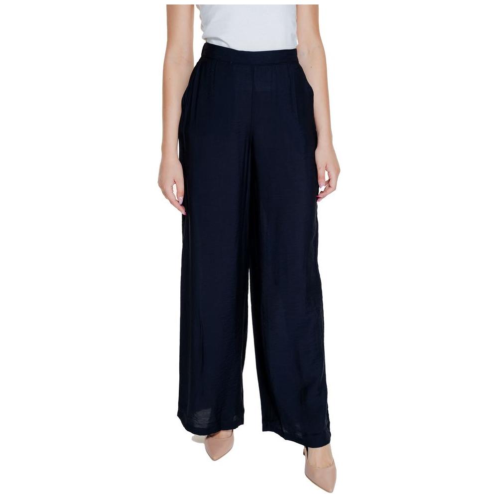 Vero Moda Black Viscose Jeans & Pant Vero Moda Black