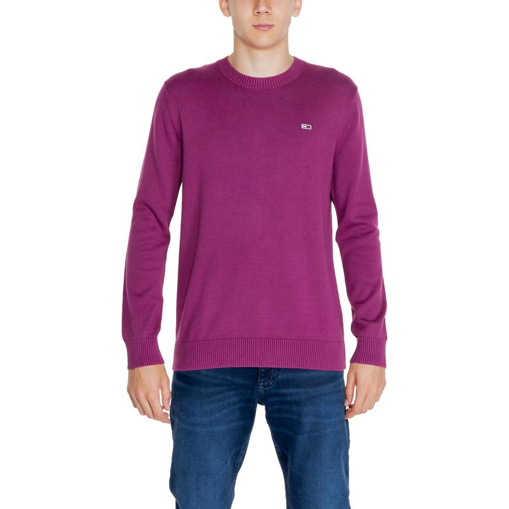 Tommy Hilfiger Jeans Purple Organic Cotton Sweater Tommy Hilfiger Jeans Maroon