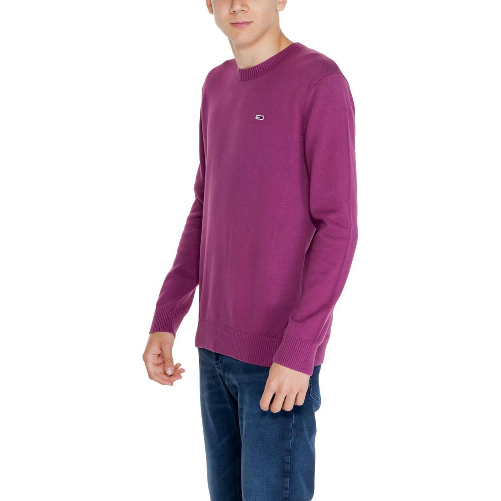 Tommy Hilfiger Jeans Purple Organic Cotton Sweater Tommy Hilfiger Jeans Maroon