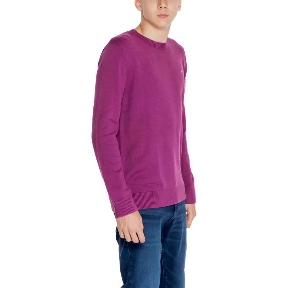 Tommy Hilfiger Jeans Purple Organic Cotton Sweater Tommy Hilfiger Jeans Maroon