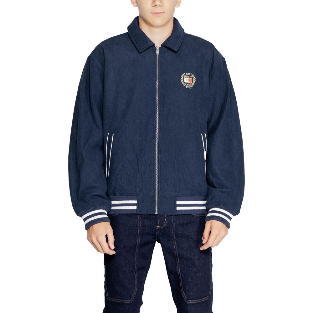 Tommy Hilfiger Jeans Blue Recycled Polyester Jacket Tommy Hilfiger Jeans Dark Slate Gray