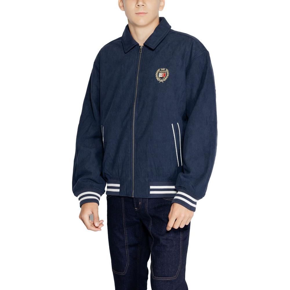 Tommy Hilfiger Jeans Blue Recycled Polyester Jacket Tommy Hilfiger Jeans Dark Slate Gray