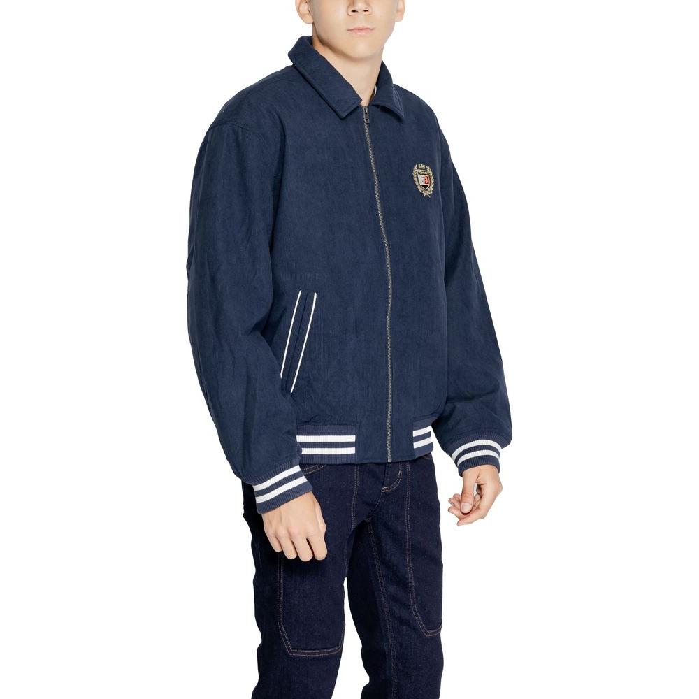 Tommy Hilfiger Jeans Blue Recycled Polyester Jacket Tommy Hilfiger Jeans Dark Slate Gray