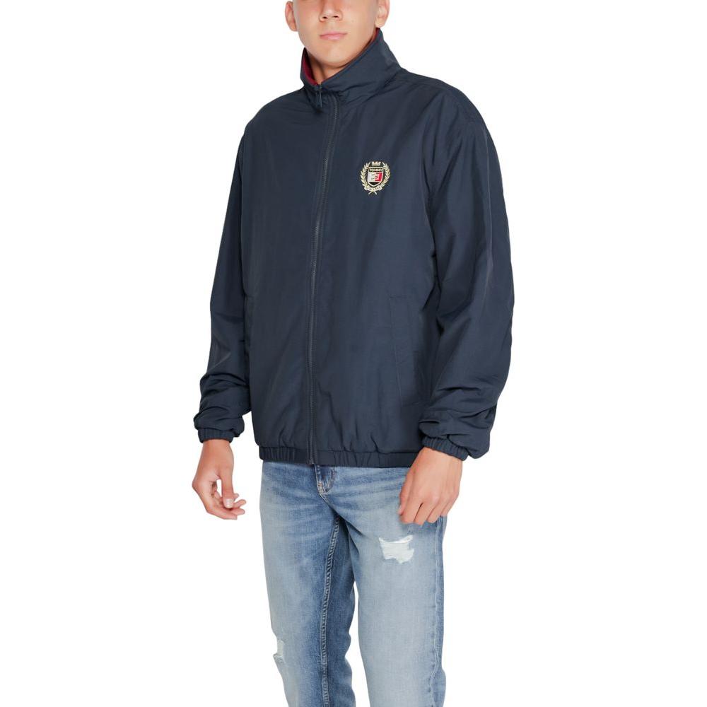 Tommy Hilfiger Jeans Blue Recycled Polyester Jacket Tommy Hilfiger Jeans Dark Slate Gray