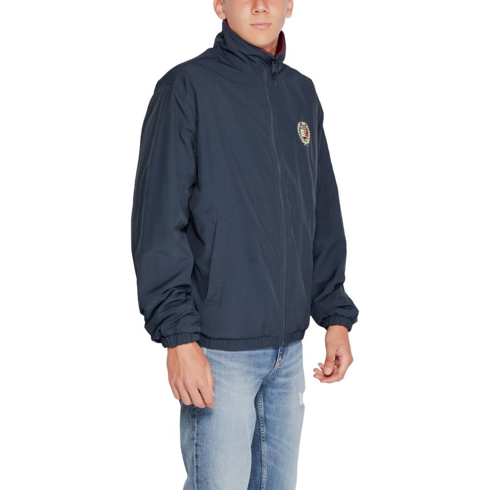 Tommy Hilfiger Jeans Blue Recycled Polyester Jacket Tommy Hilfiger Jeans Dark Slate Gray