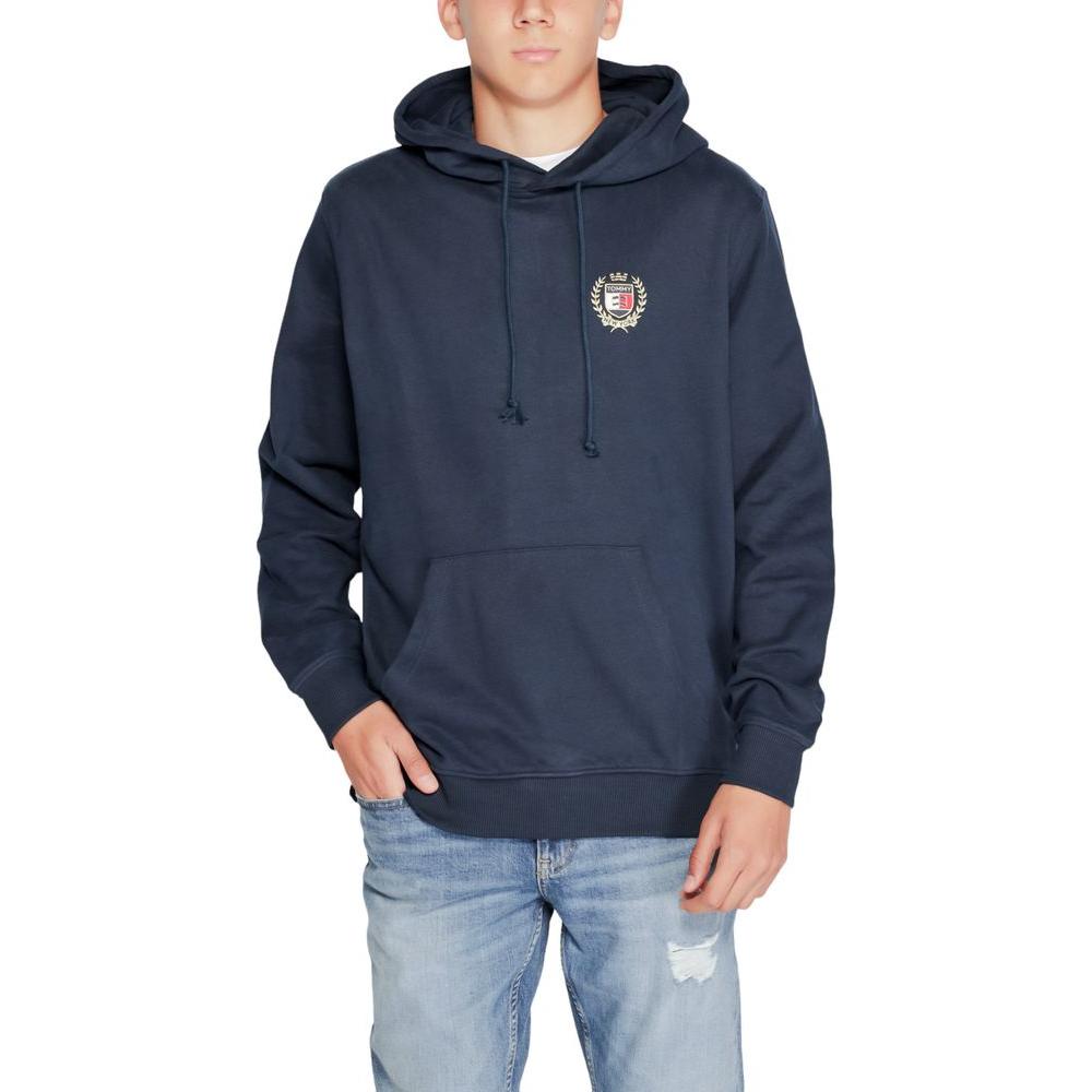 Tommy Hilfiger Jeans Blue Cotton Sweater Tommy Hilfiger Jeans Dark Slate Gray
