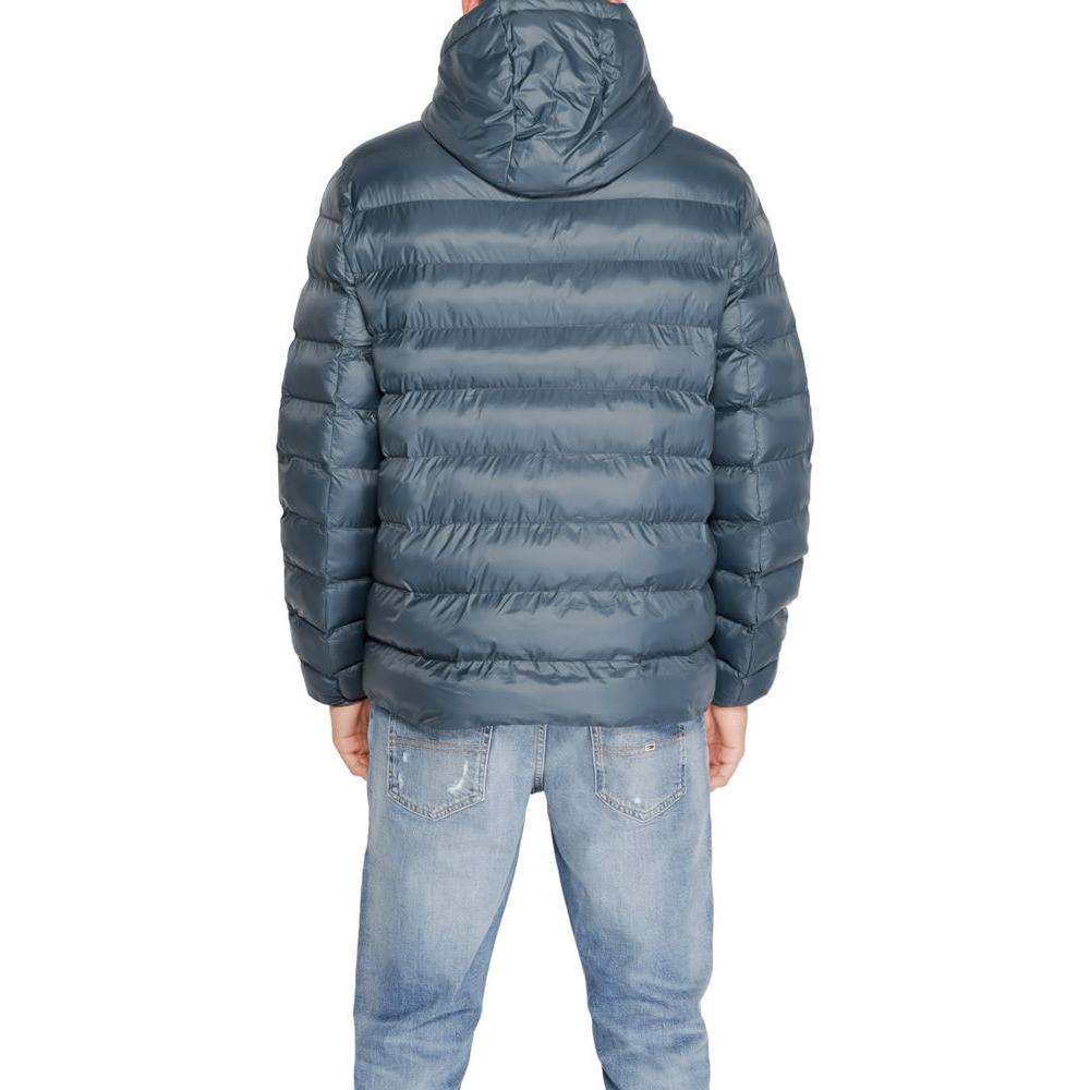 Calvin Klein Black Recycled Polyester Jacket Calvin Klein Slate Gray