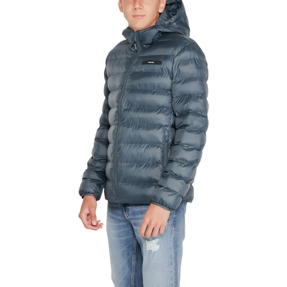 Calvin Klein Black Recycled Polyester Jacket Calvin Klein Dim Gray