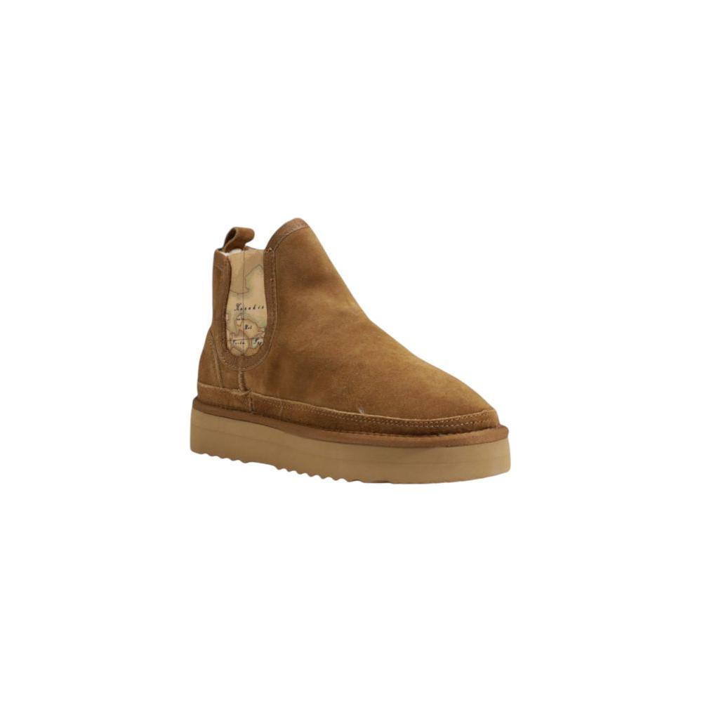 Alt Tag: Alviero Martini Prima Classe beige leather women's boot, Fall/Winter collection, featuring a stylish and durable design.