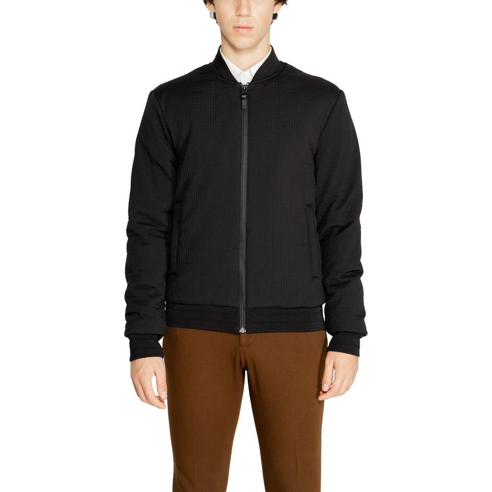 Antony Morato Black Polyester Jacket Antony Morato Black