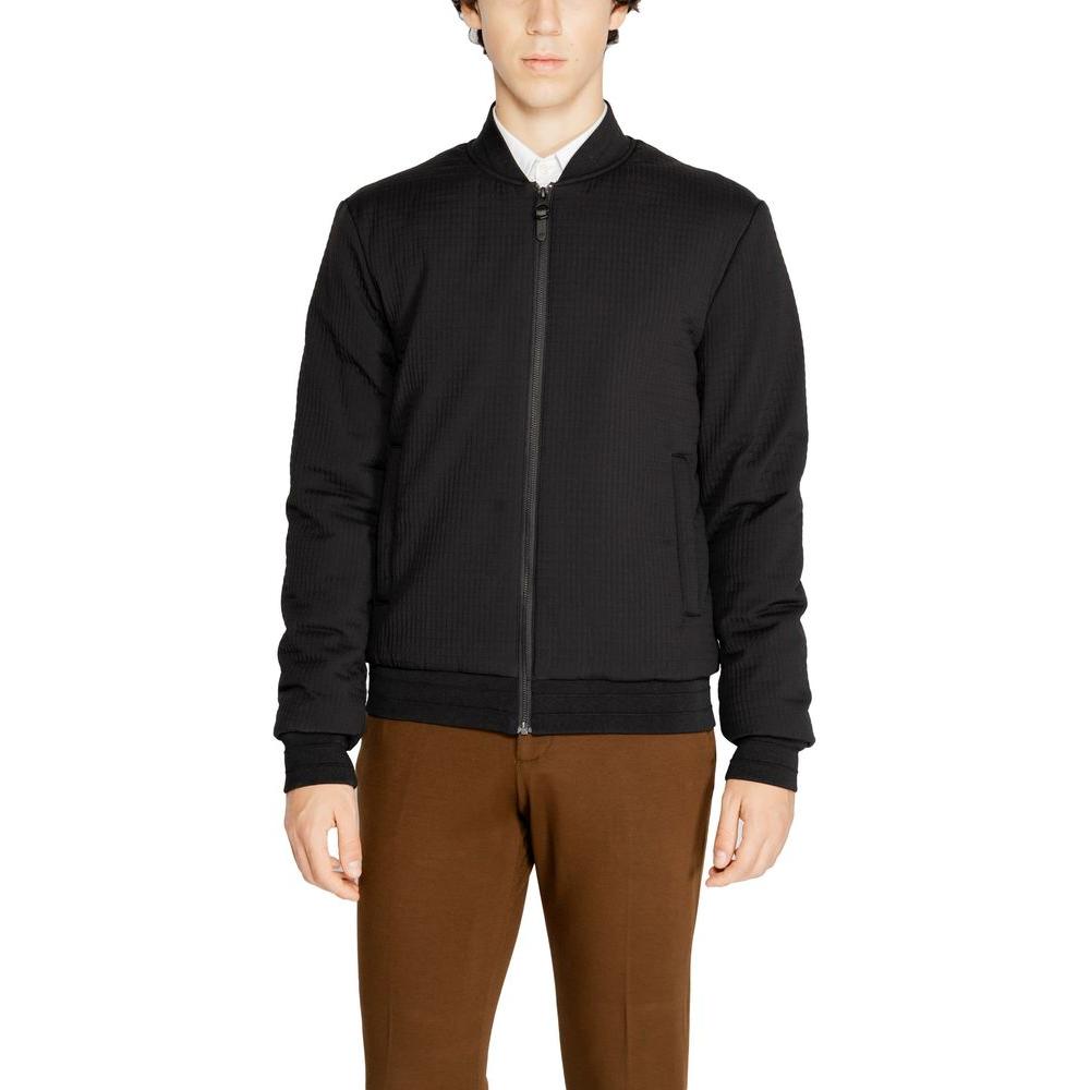 Antony Morato Black Polyester Jacket Antony Morato Black