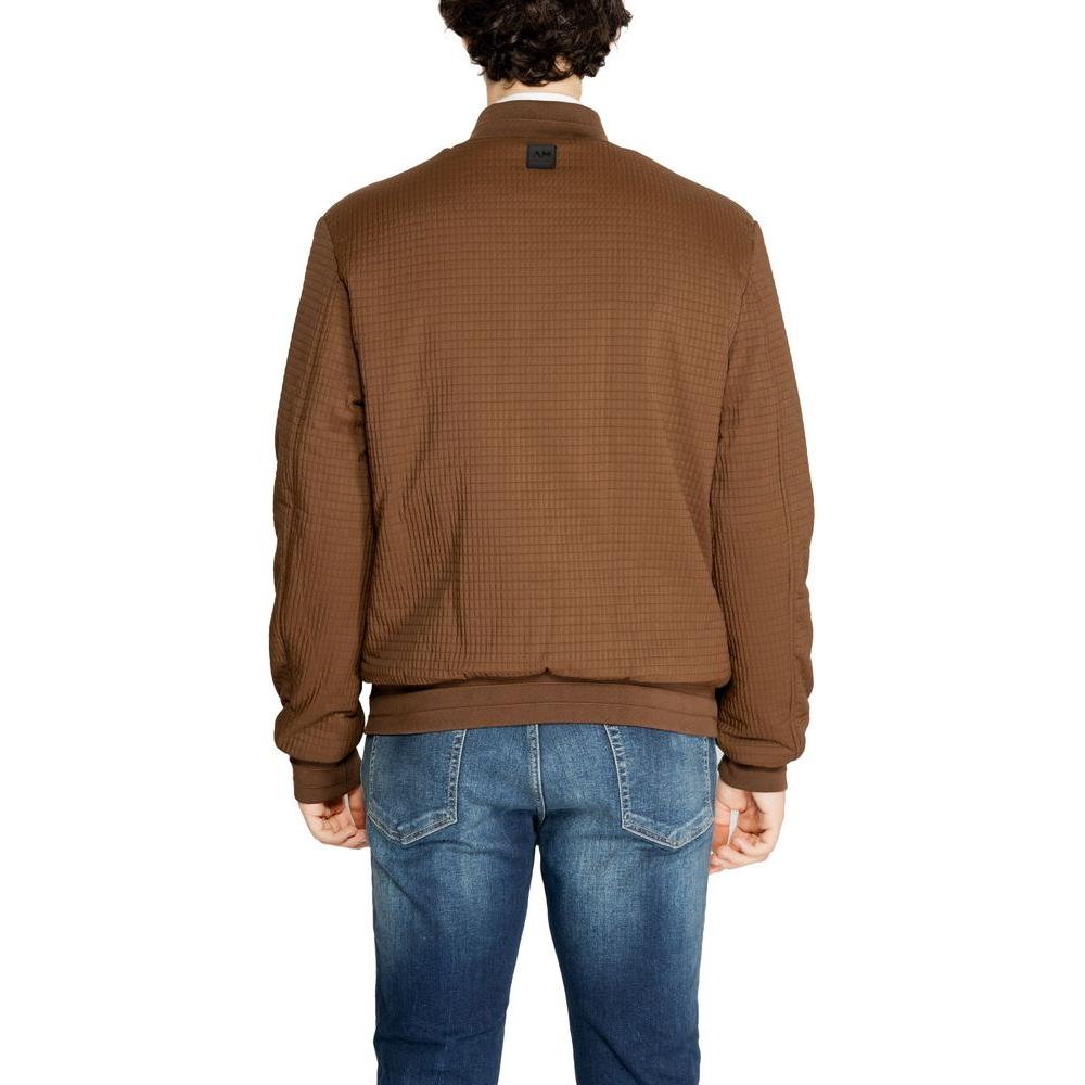 Antony Morato Brown Polyester Jacket Antony Morato Dark Olive Green