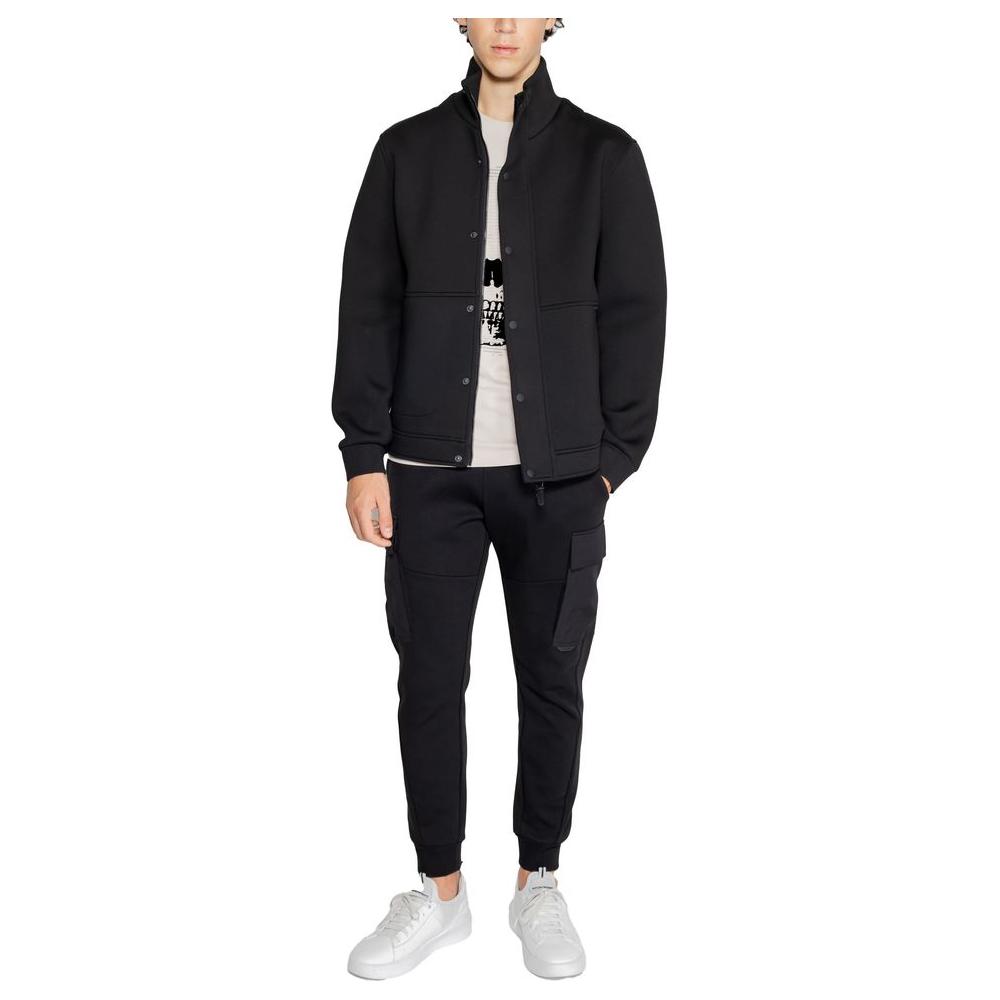 Antony Morato Black Polyester Jacket Antony Morato Black