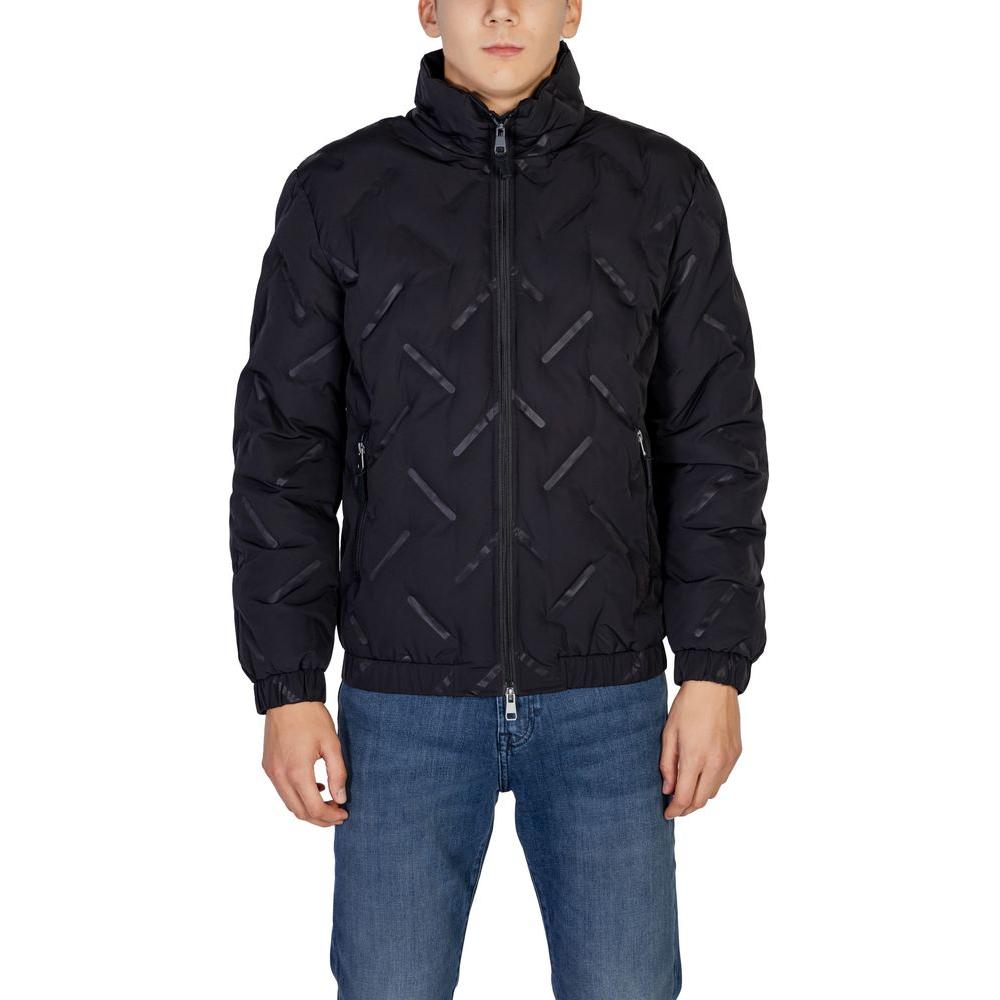 Antony Morato Black Polyester Jacket Antony Morato Dark Slate Gray