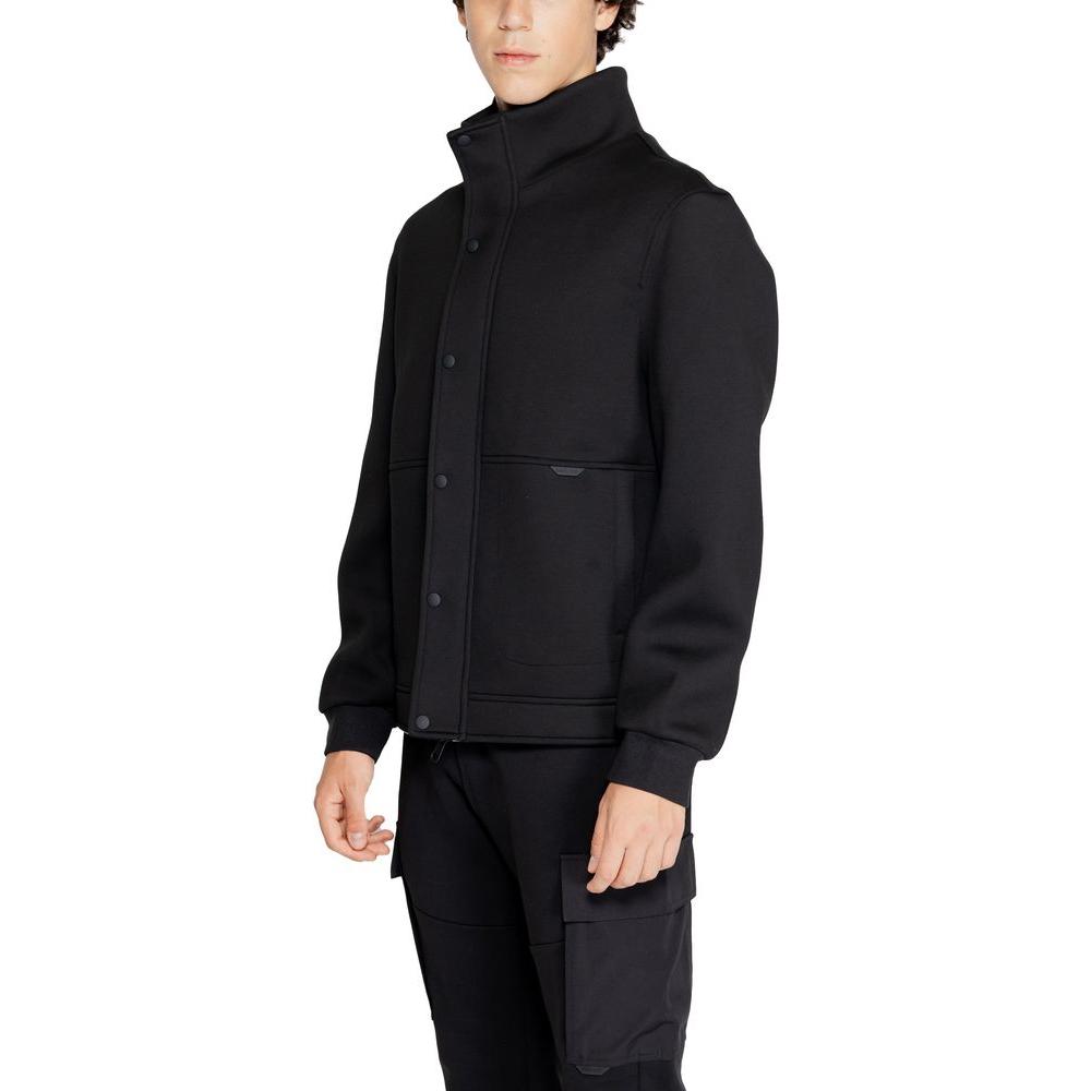 Antony Morato Black Polyester Jacket Antony Morato Black