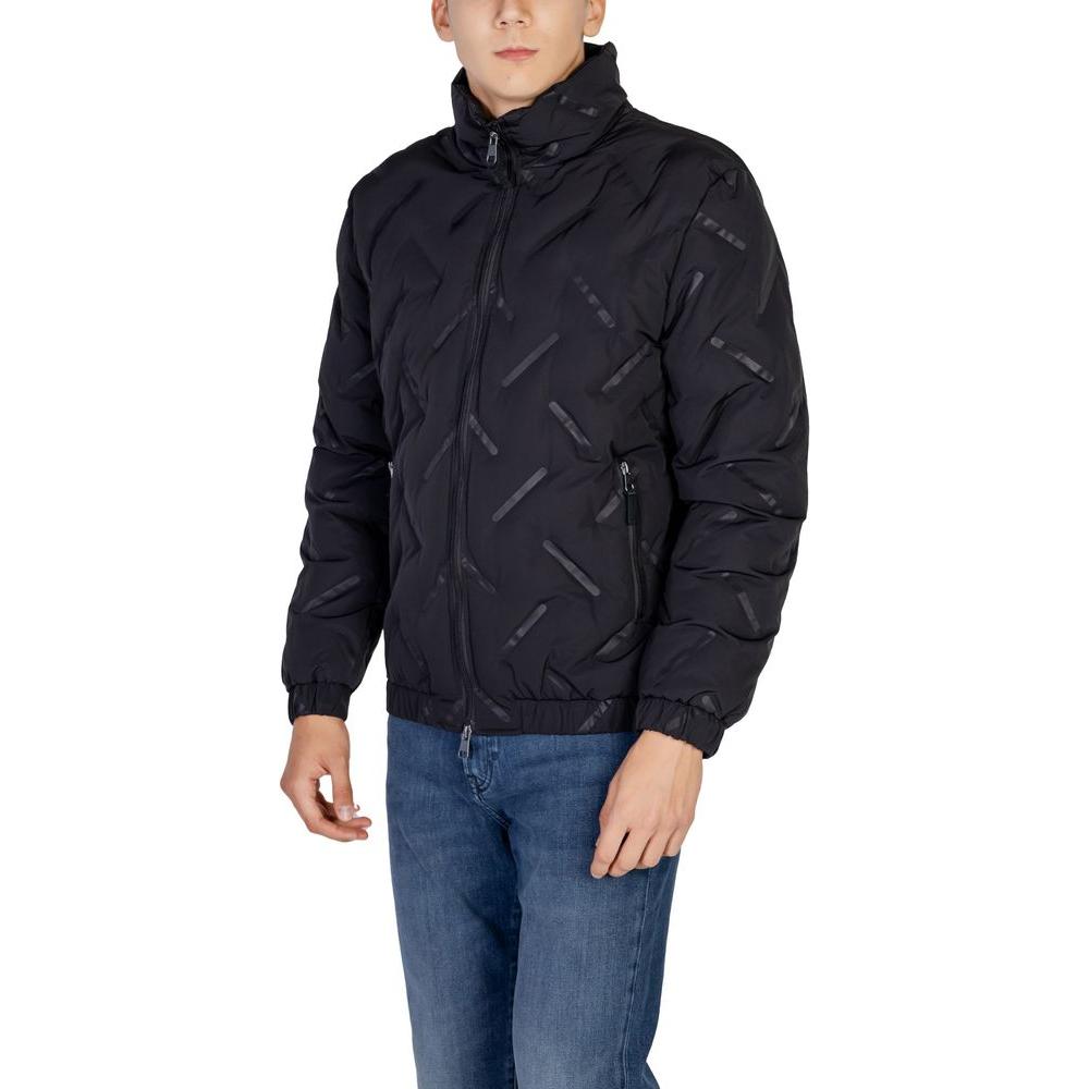 Antony Morato Black Polyester Jacket Antony Morato Dark Slate Gray