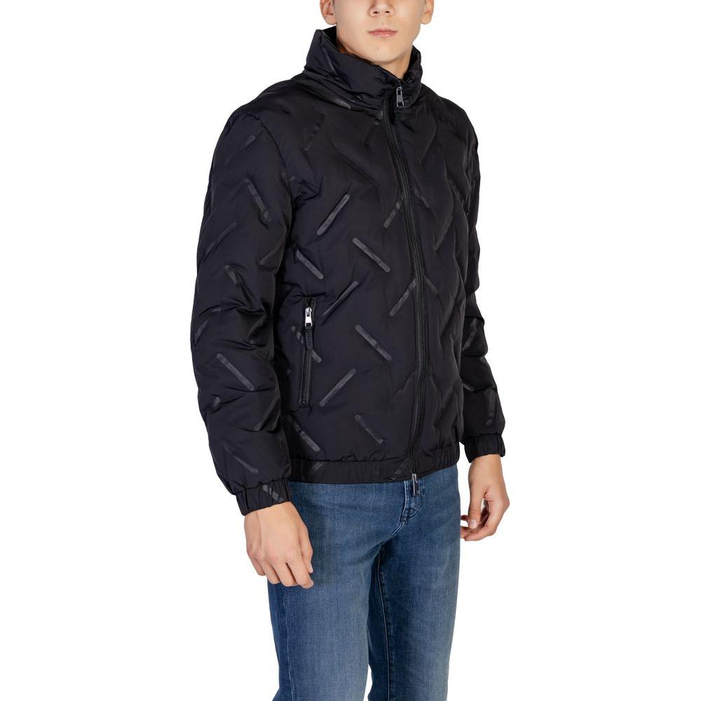 Antony Morato Black Polyester Jacket Antony Morato Dark Slate Gray