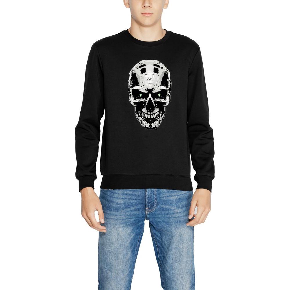 Antony Morato Black Cotton Sweater Antony Morato Gray