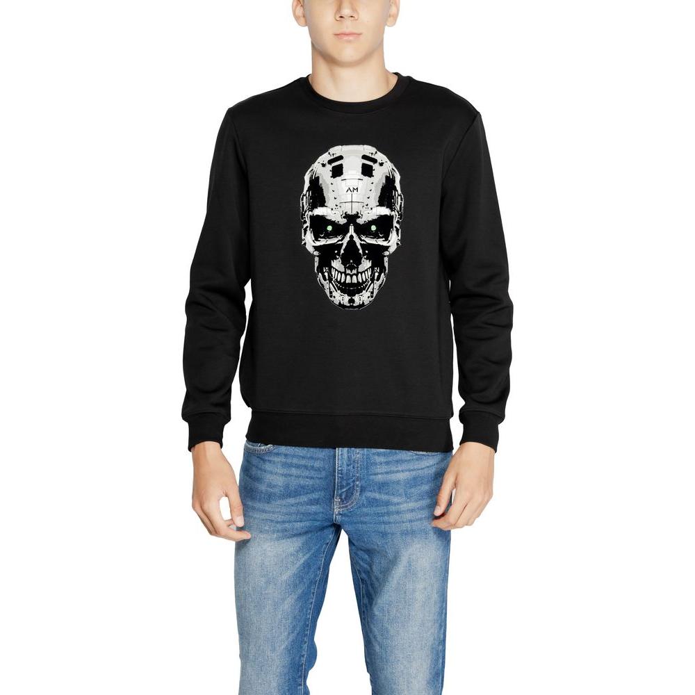 Antony Morato Black Cotton Sweater Antony Morato Gray