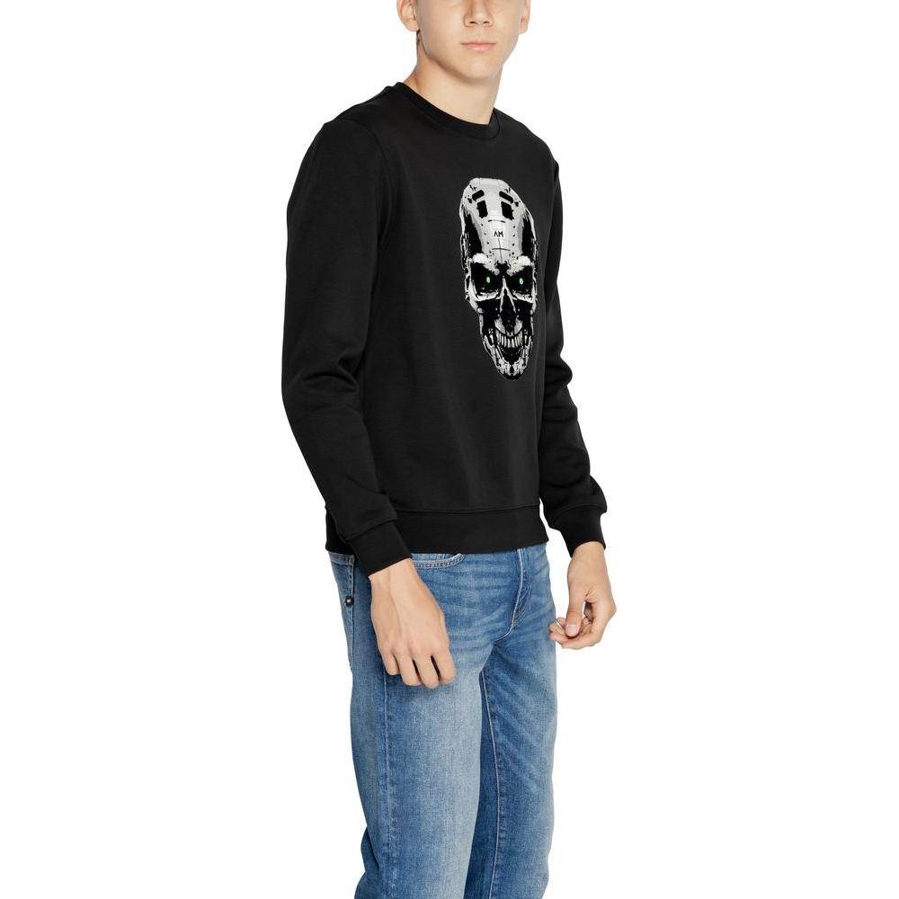 Antony Morato Black Cotton Sweater Antony Morato Gray
