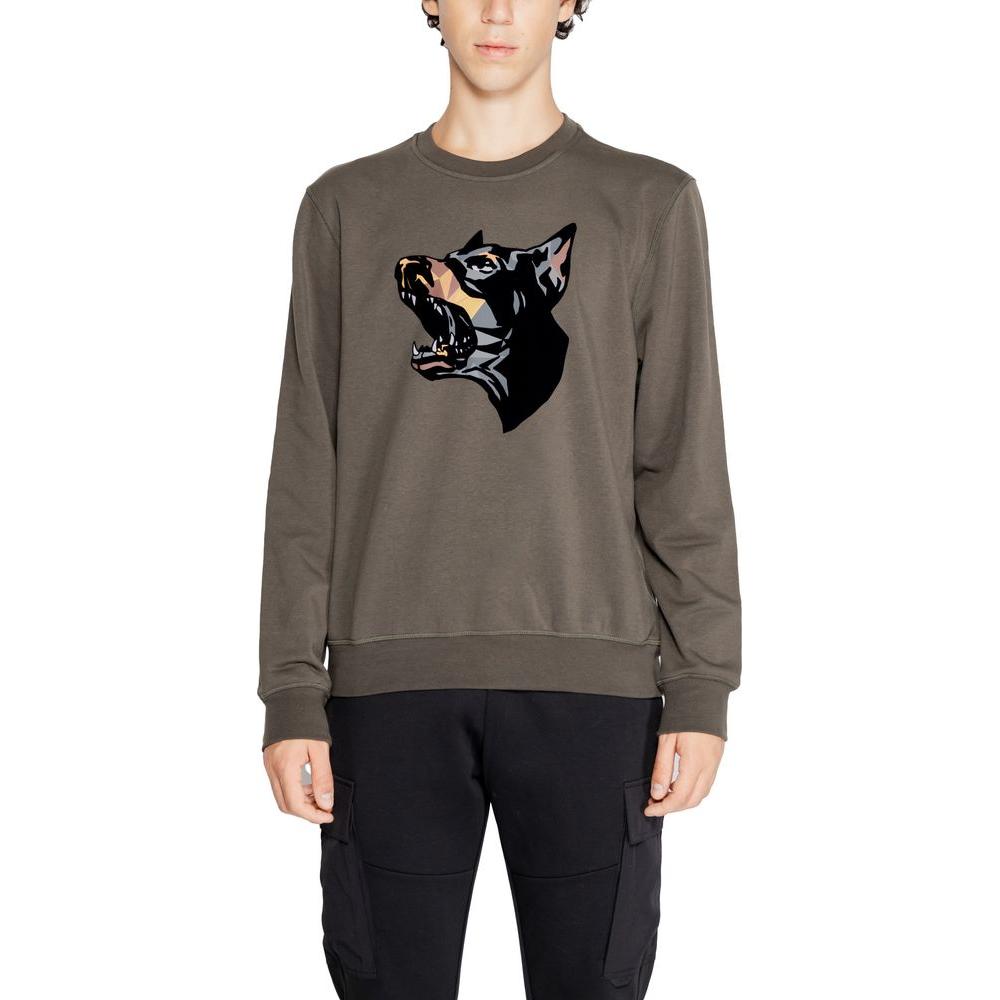 Antony Morato Green Cotton Sweater Antony Morato Dim Gray