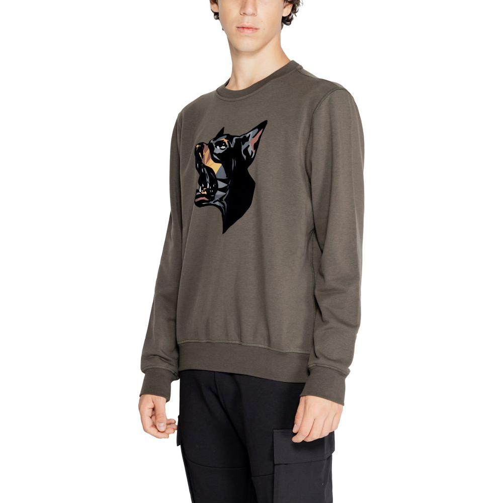 Antony Morato Green Cotton Sweater Antony Morato Dim Gray